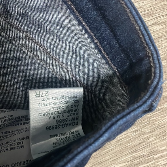 AG cigarette leg (straight) blue jeans 27R. - Picture 6 of 8